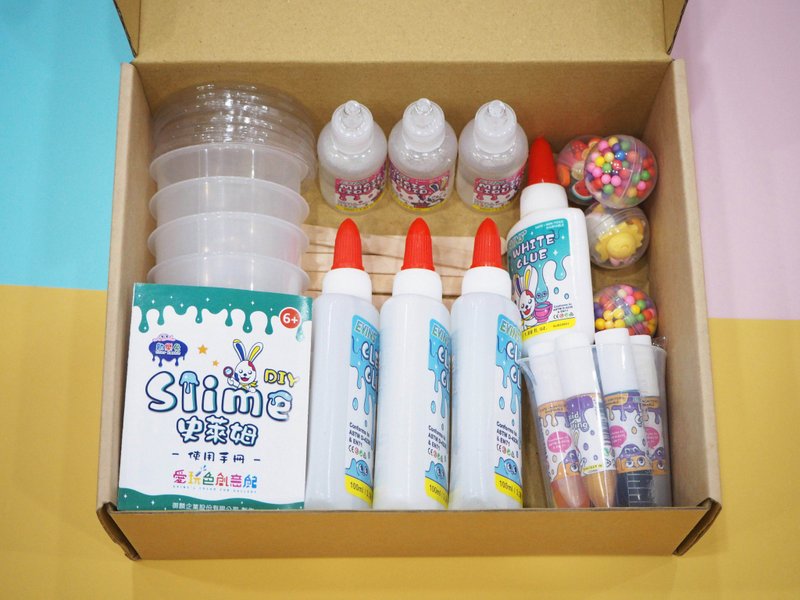 【愛玩色創意館】Slime史萊姆DIY豪華組 無硼砂 無毒史萊姆 - 其他 - 其他材質 多色