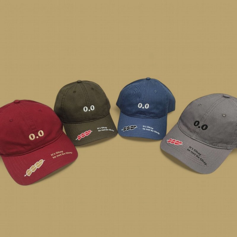 Calf Village /curve cap - Hats & Caps - Polyester Multicolor