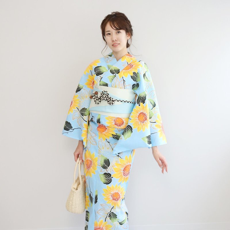 日本 和服 女性 浴衣 腰封 2件組 F Size x33-13 yukata - 其他 - 棉．麻 