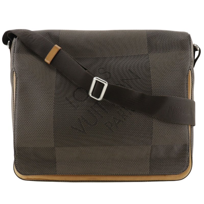 【日本直送】ルイ・ヴィトン LOUIS VUITTON メサジェ ショルダーバッグ M93030 ダミエジェアンキャンバス テール メンズ【中古】 - 側背包/斜背包 - 人造皮革 咖啡色