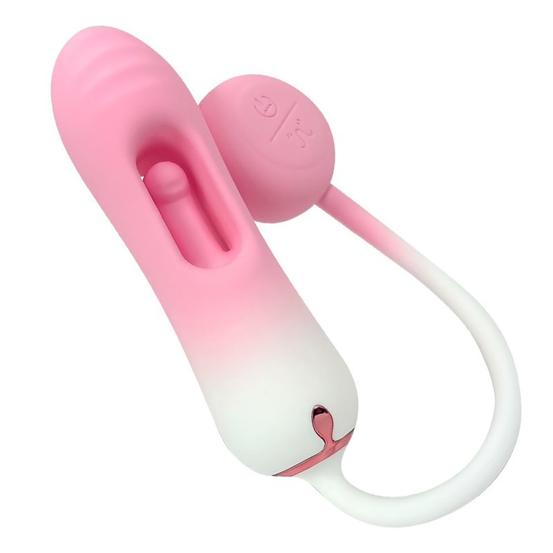 GALAKU 悦心AI版  G點摳動跳蛋 粉漸白 - 情趣用品 - 矽膠 粉紅色