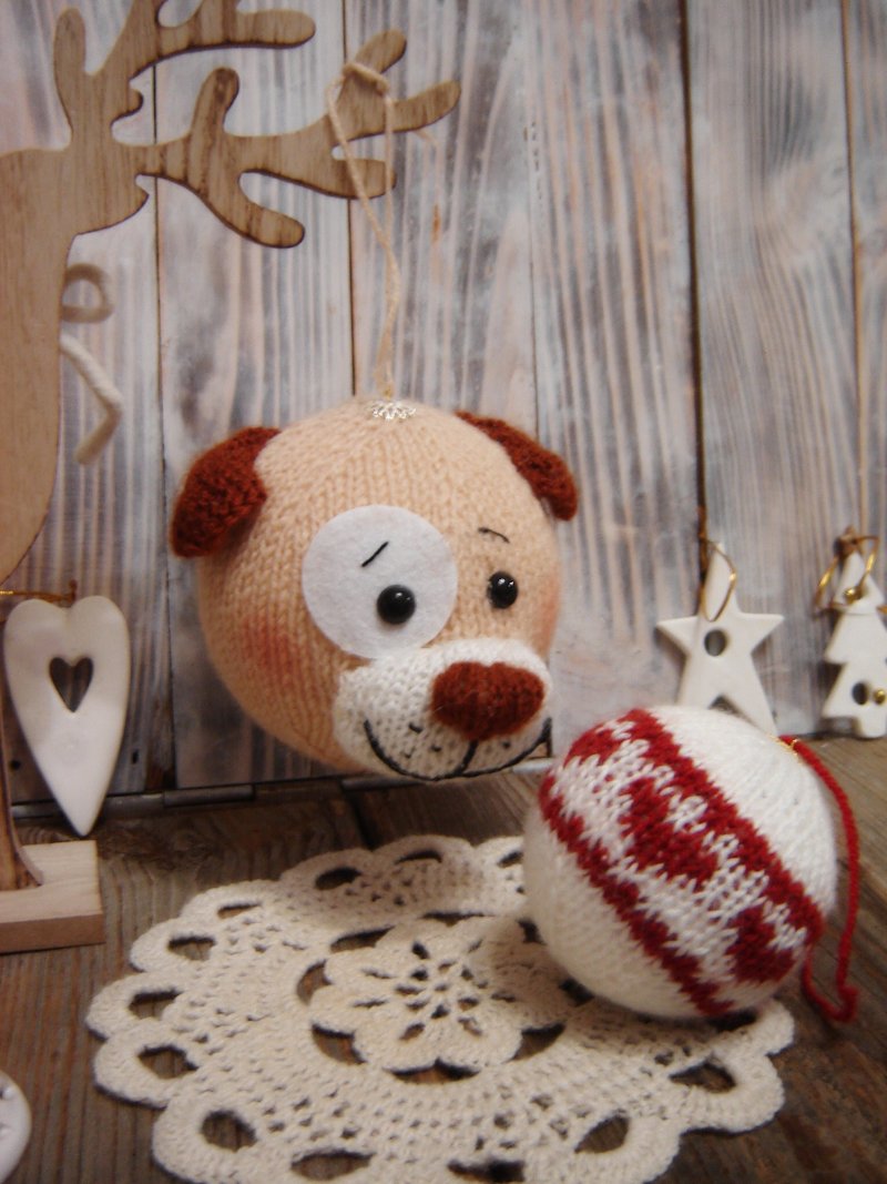 Knitting patterns christmas -Knit Ornament Christmas tree, christmas decoration - 其他數位設計 - 其他材質 