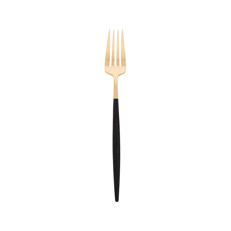 葡萄牙 Cutipol  GOA 黑金18.3 點心叉 - 刀叉/湯匙/餐具組 - 不鏽鋼 黑色