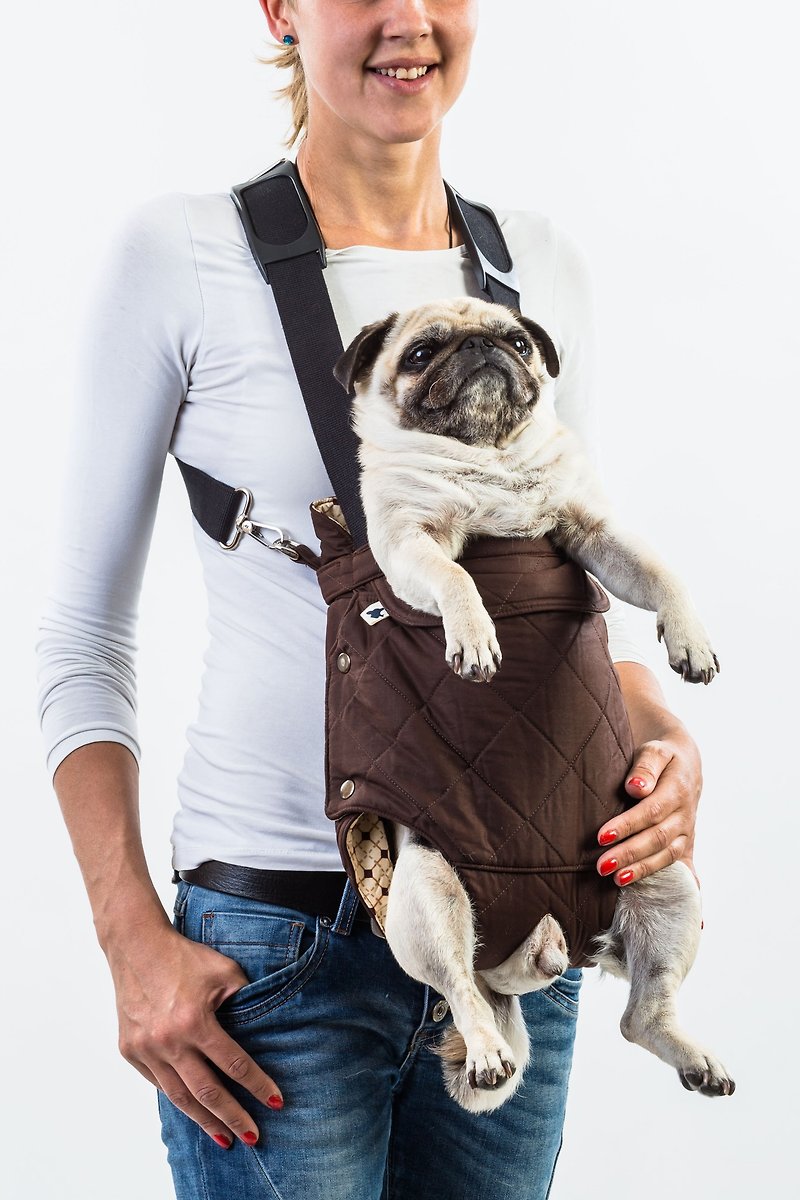 Dog front carrier RUSTY Shop Muffin and Berry Pinkoi