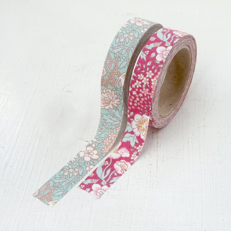 [New] cloth tape - flowers and leaves - Washi Tape - Cotton & Hemp Multicolor