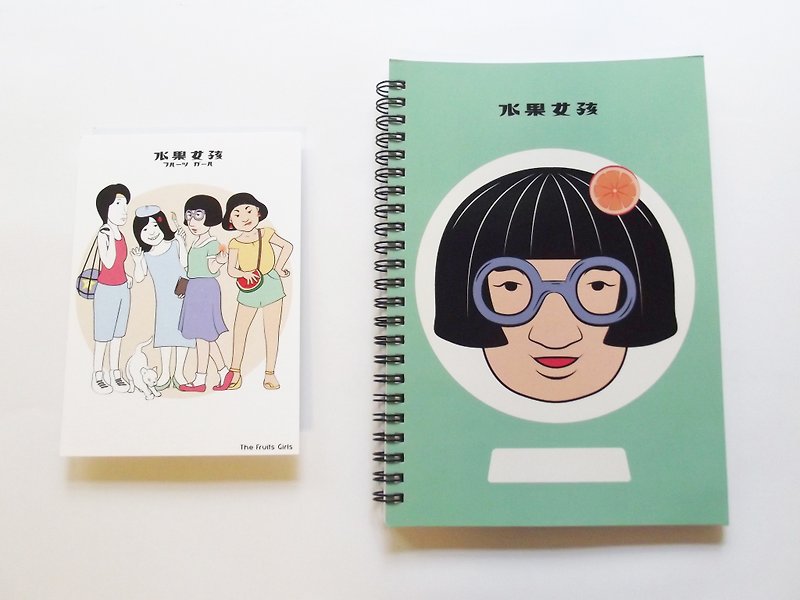 Liu Ding Girl--A5 Classic Coil Notebook - สมุดบันทึก/สมุดปฏิทิน - กระดาษ สีเขียว