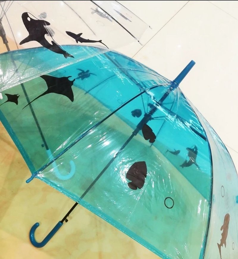 IDA Design Award-原創設計 海洋 魚傘 雨傘 - 雨傘/雨衣 - 塑膠 藍色
