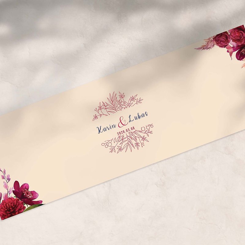 Wedding signature silk wedding signature silk gift gold tablecloth wedding sign in signature poster signature scroll - Posters - Other Materials 