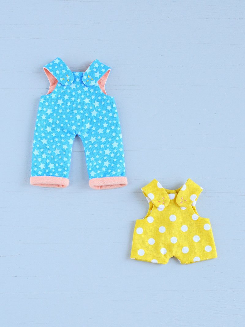 PDF Overalls for Mini Dolls Sewing Pattern - 手工藝教學/工具書 - 其他材質 