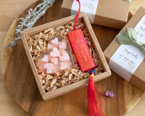 SoapLady肥皂小姐 平安愛心BoBo皂禮盒 謝師禮物 結婚禮物