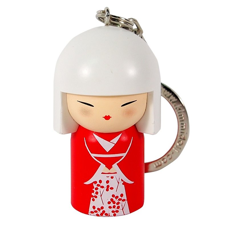 Key ring-Yasuna calm [Kimmidoll and blessing doll key ring] - Keychains - Other Materials Red