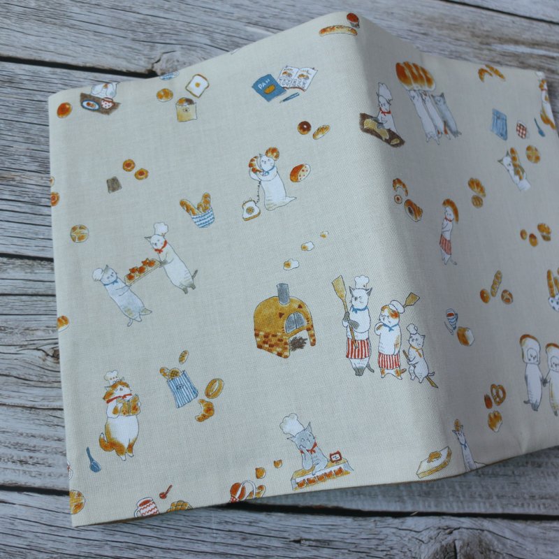 [Cat Bakery] Book Clothes, Book Covers, Cloth Book Clothes, Adjustable Book Clothes, Handmade Book Clothes - Book Covers - Cotton & Hemp 