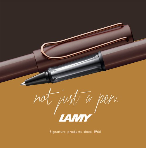 LAMY TAIWAN 官方旗艦館 【雷雕免費刻字】LAMY 鋼珠筆 / Lx 奢華系列 - 栗子棕