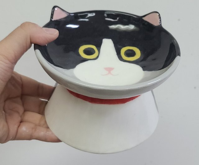 Cute Hand Painted Mercedes Cat Food Bowl or Ornament Basin Shop