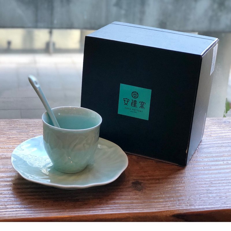 安達窯-青瓷咖啡杯盤組 - 茶壺/茶杯/茶具 - 陶 