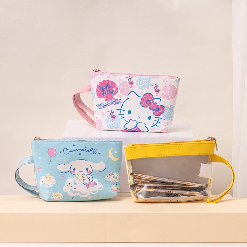【畢業禮物推薦】三麗鷗 Sanrio 收納手挽包 旅行手挽包 - 化妝包/收納袋 - 人造皮革 多色