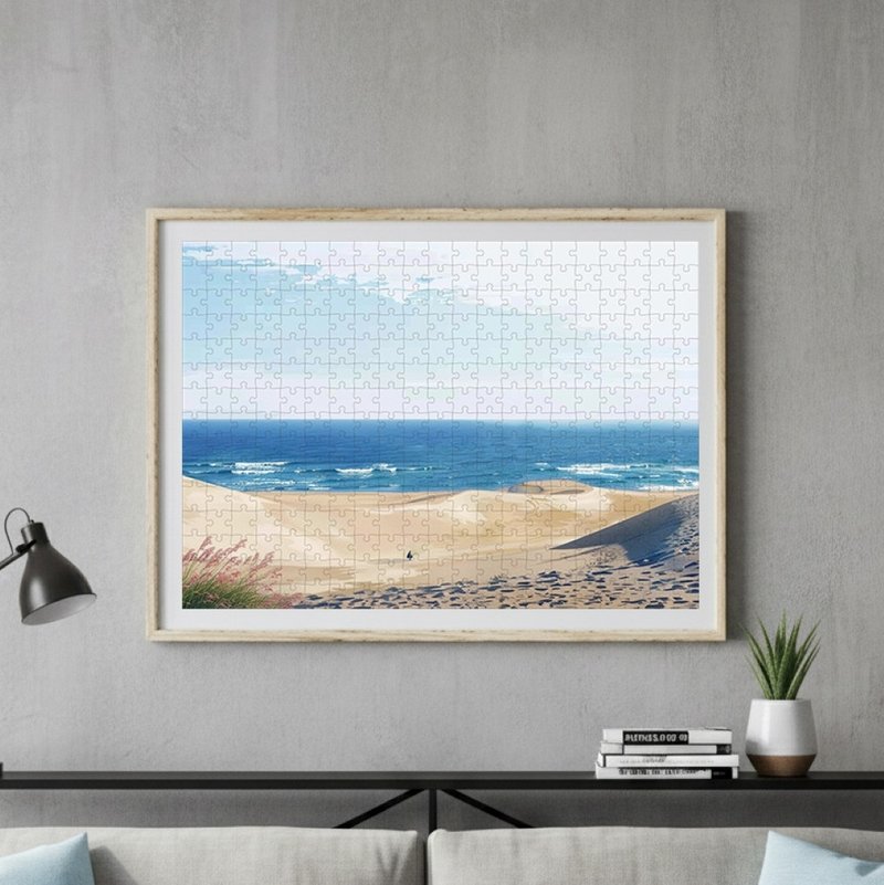 日本製手工拼圖・鳥取砂丘・日本風景・送禮、擺設 - 壁貼/牆壁裝飾 - 紙 