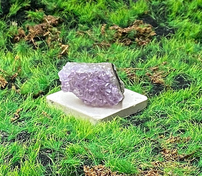 Energy Decoration-Natural raw leather ore can be dreamy amethyst cluster amethyst wealth crystal fast shipping - ของวางตกแต่ง - คริสตัล สีม่วง