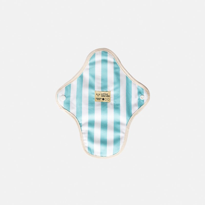 ผ้าอนามัยซักได้ลูลู่ loulou beach and sea กลางวัน มาน้อย - ของใช้ส่วนตัวผู้หญิง - ผ้าฝ้าย/ผ้าลินิน สีน้ำเงิน