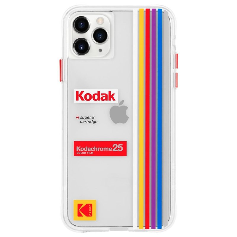 iPhone 11 Series - Kodak Clean Striped Kodachrome Super 8 - Phone Accessories - Plastic Transparent