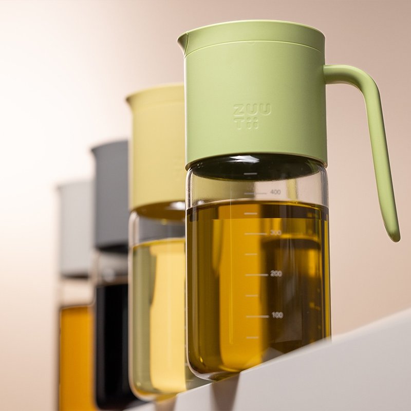 Canadian ZUUTii automatic lid opening oil and vinegar kettle - ขวดใส่เครื่องปรุง - แก้ว หลากหลายสี