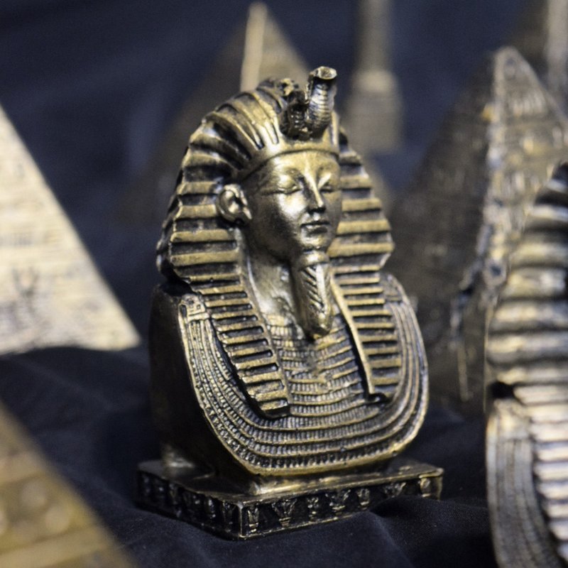 Egyptian Civilization Series/Tutankhamun Pharaoh's Mask Fragrance Stone - น้ำหอม - หิน สีดำ