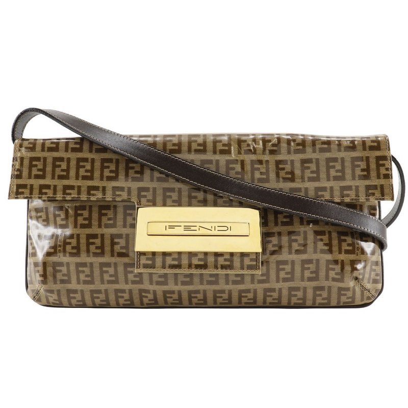 【日本直送】フェンディ FENDI マンマバケット ショルダーバッグ ズッキーノ 2WAYクラッチ ビニール 茶 レディース【中古】 - 側背包/斜背包 - 塑膠 咖啡色