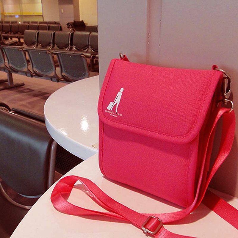 Travel player multifunctional crossbody bag passport bag personal bag (two colors available) - กระเป๋าแมสเซนเจอร์ - ไนลอน 