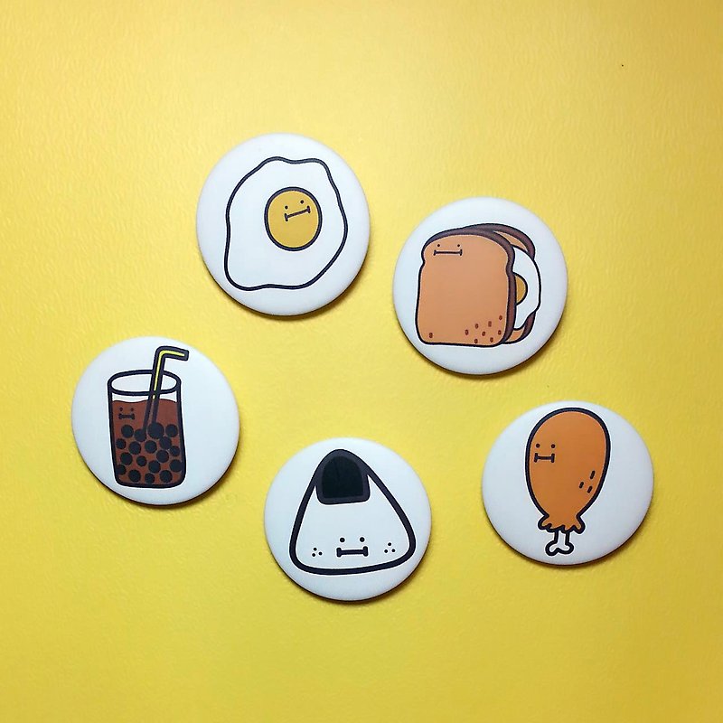 What to eat breakfast / badge - Badges & Pins - Plastic 