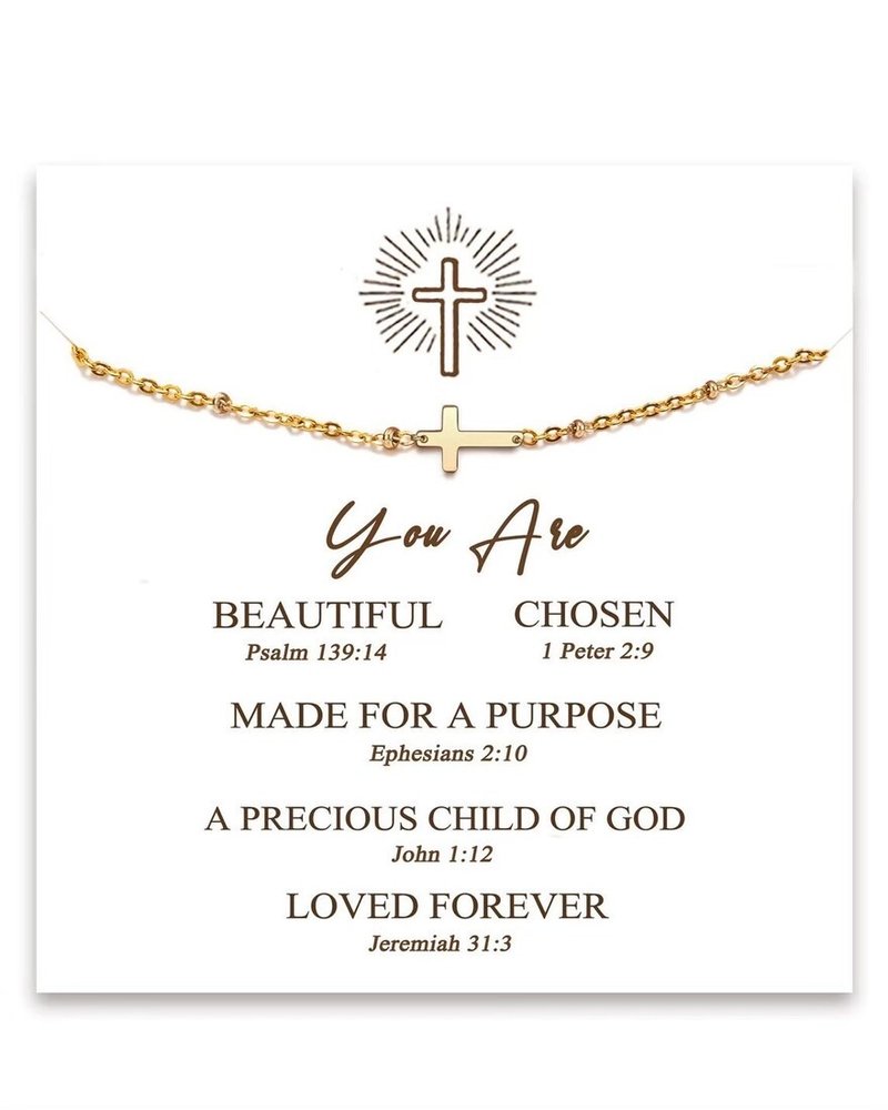 【SoLight鹽青】與主相約十字架手鍊 SL350 - 手鍊/手鐲 - 不鏽鋼 金色