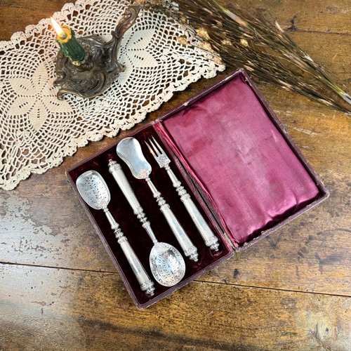 フランスアンティーク 50562-コレクターズアンティークフランス製スターリングシルバー