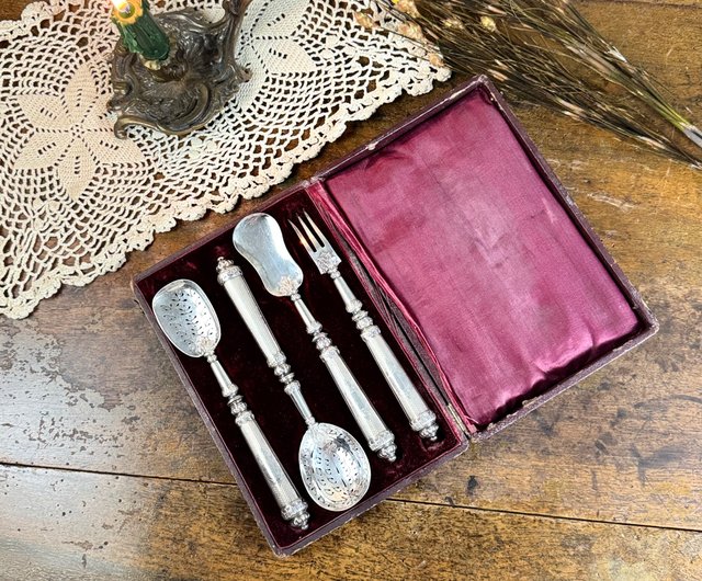 フランスアンティークスターリングシルバーカトラリーセット