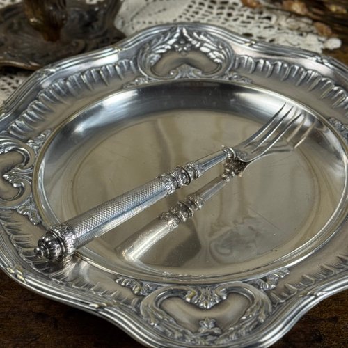 フランスアンティーク　スターリングシルバー　カトラリーセット 50562-コレクターズアンティークフランス製スターリングシルバー