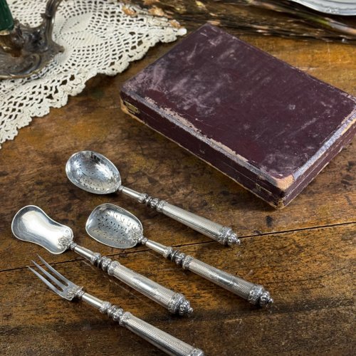 フランスアンティーク 50562-コレクターズアンティークフランス製スターリングシルバー