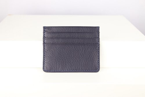 SIMPLEST C006 Card Case Wallet - Navy Blue- Genuine leather