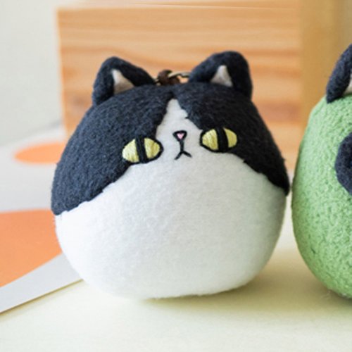 手作り猫ぬいぐるみキーホルダー - ショップ Chai Mao Handmade