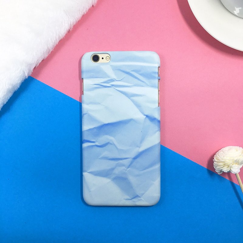 Blue Paper-iPhone 6 / 6s original phone case / case / gift - เคส/ซองมือถือ - พลาสติก สีน้ำเงิน
