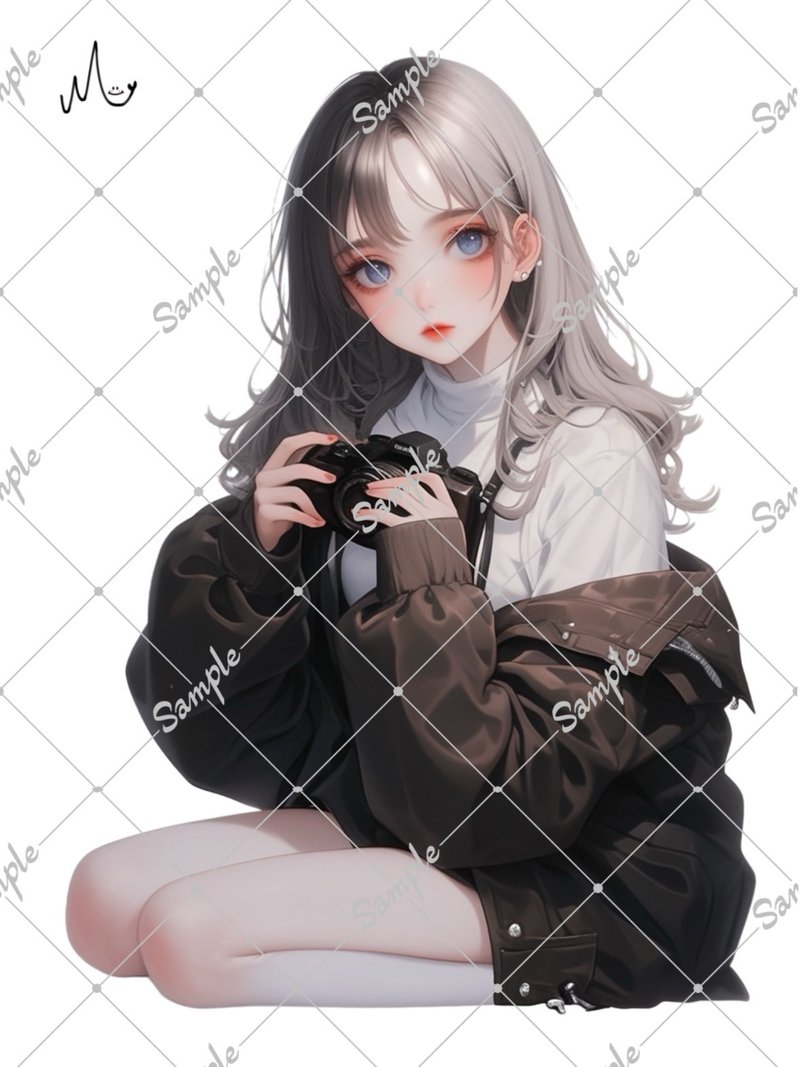 オリジナル人物ステッカー - 貼紙 - 紙 
