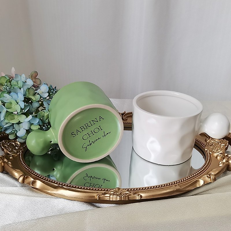【客製化】客製結婚禮物北歐風咖啡杯馬克杯 情侶禮物 - 咖啡杯 - 陶 