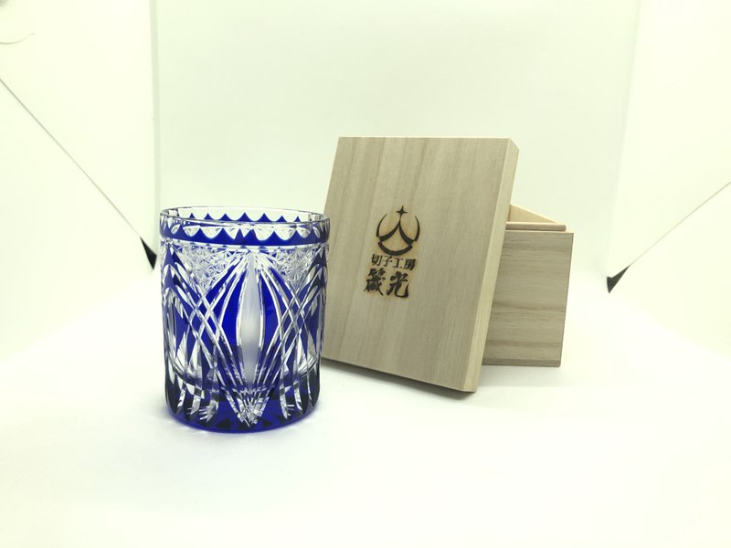狗尾柳ロックグラス - 玻璃杯 - 玻璃 藍色