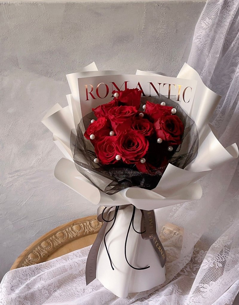 Valentine's Day Bouquet Everlasting Rose Bouquet 2024 Valentine's Day - Items for Display - Plants & Flowers Red
