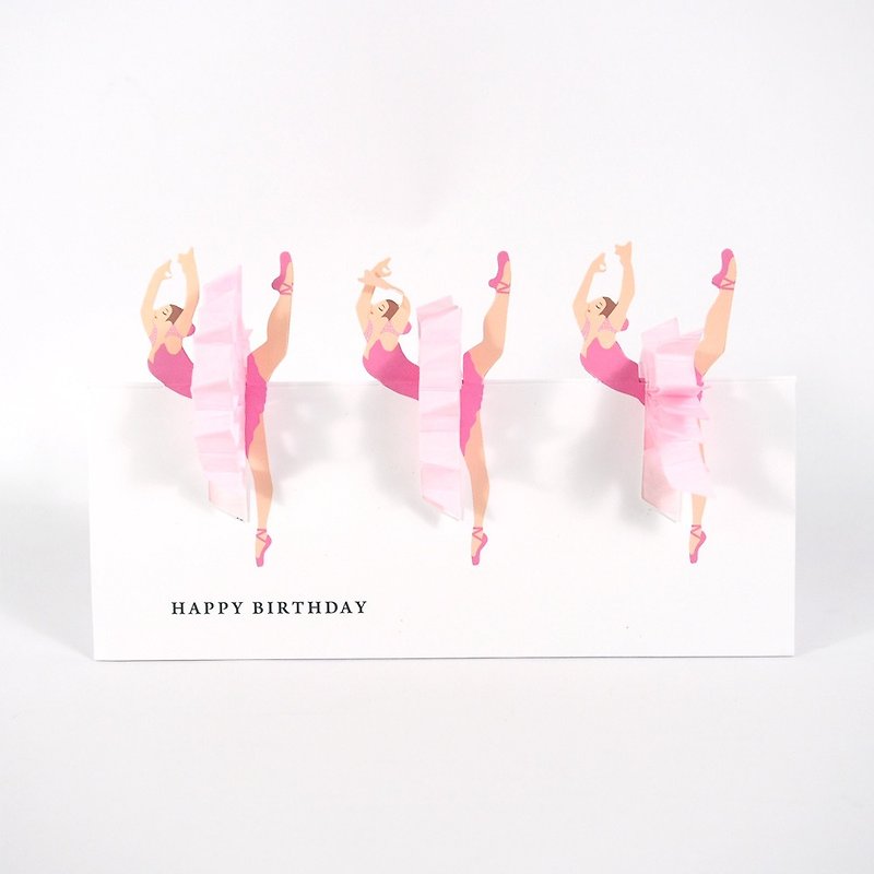 Dedicated to you a ballet dance here [Hallmark-Birthday Wishes for Pop-up Card] - การ์ด/โปสการ์ด - กระดาษ หลากหลายสี