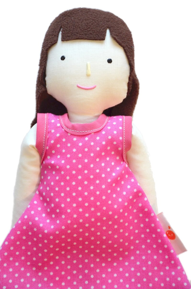 布娃娃 - Handmade doll with Light skin color. - ตุ๊กตา - เส้นใยสังเคราะห์ ขาว