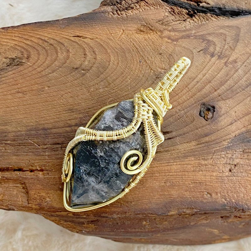 【赫基蒙閃靈鑽】黑閃靈水晶項鍊 / 手作原石 - 吊飾/掛飾 - 水晶 黑色