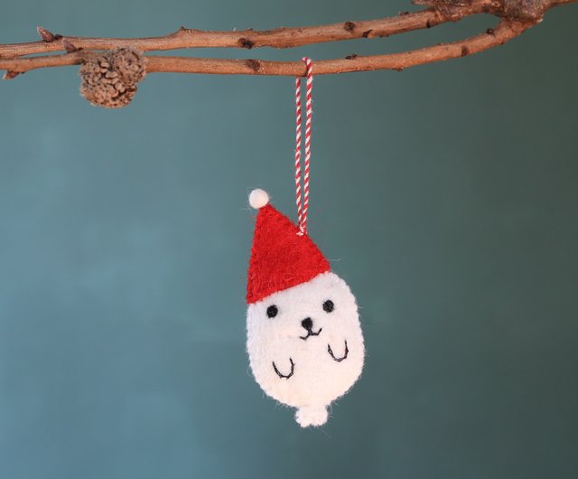 もこもこくつ下に入ったペンギンさんのクリスマスオーナメント もこもこくつ下に入ったペンギンさんのクリスマスオーナメント