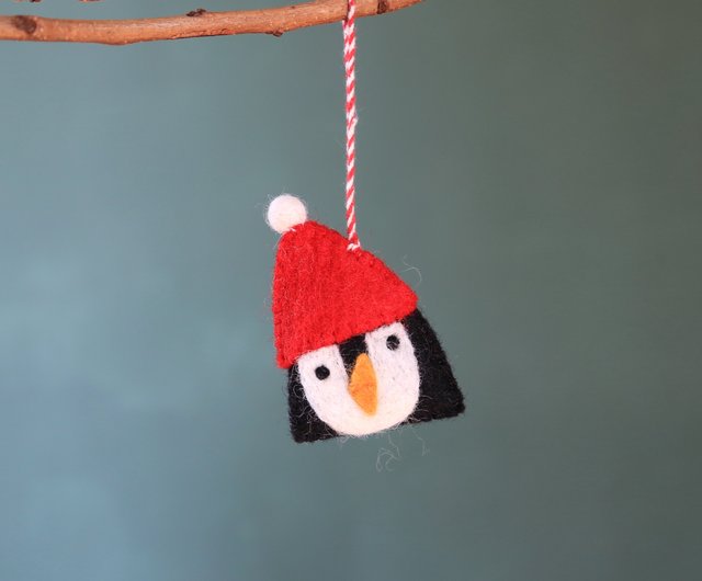 羊毛フェルトのクリスマスペンダント リトルアザラシ/リトル