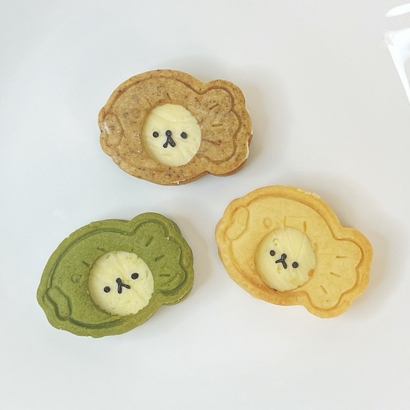 Cute fish shape/sandwich biscuits - Handmade Cookies - Fresh Ingredients Orange