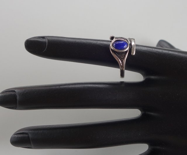 天然ラピスラズリリング大カラット 4 グラムインペリアルブルー