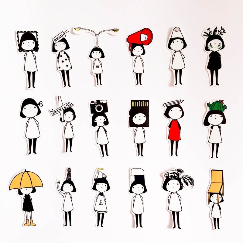 我想當 / 貼紙 (三款一組) - 貼紙 - 紙 多色