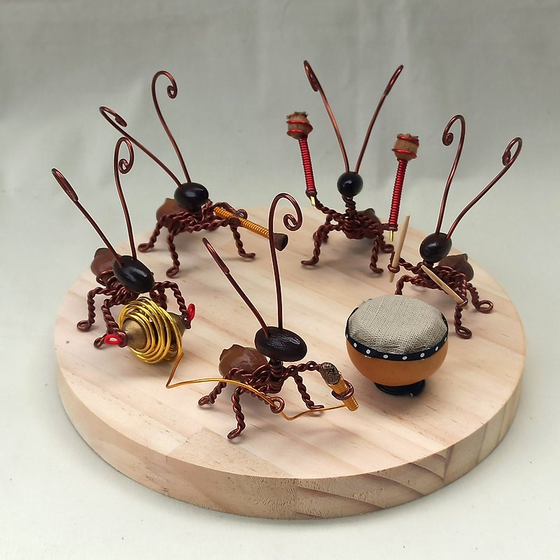【螞蟻樂團】果實創作 - 裝飾/擺設  - 其他金屬 咖啡色